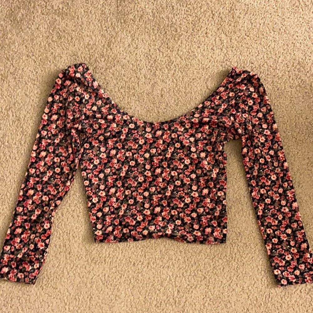 Floral crop top